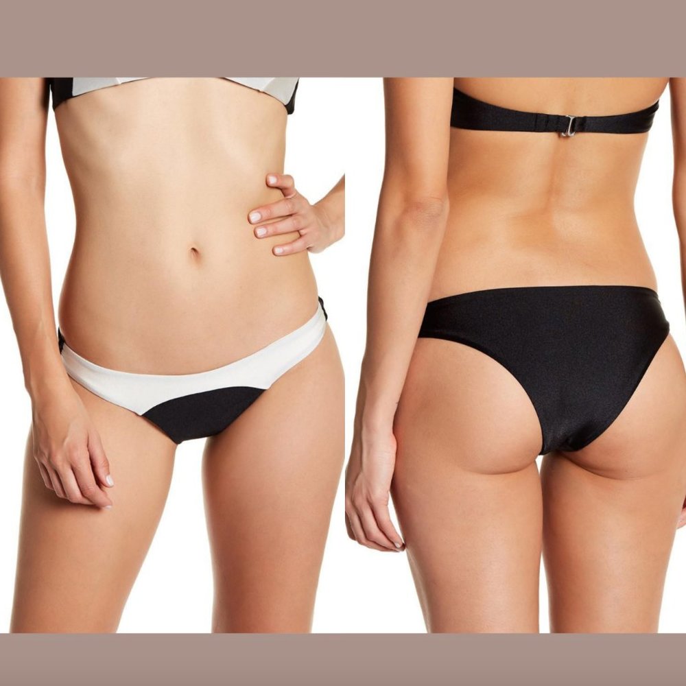 NEW Amuse Society Color Block‎ Skimpy Bikini Bottom